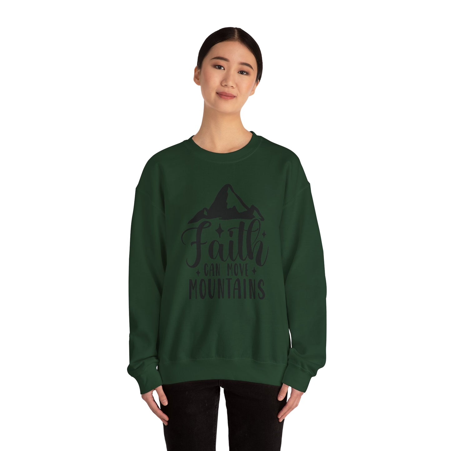 Faith Can Move Mountains Crewneck Sweatshirt