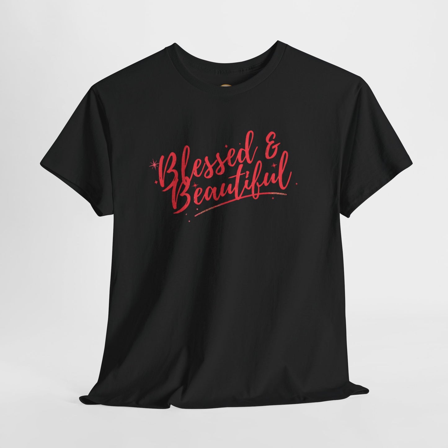 Blessed & Beautiful Unisex Heavy Cotton Tee - Inspirational Casual Wear