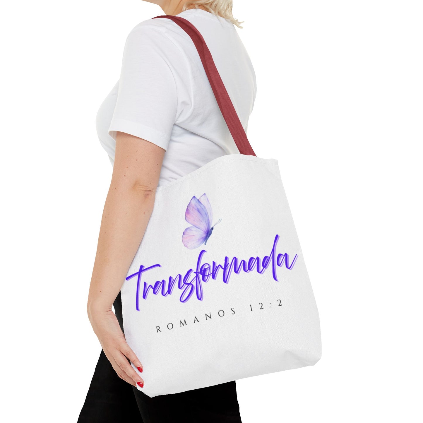 Transformada Tote Bag, Motivational Gift, Eco-Friendly Shopper, Women's Fashion, Bible Verse Accessory