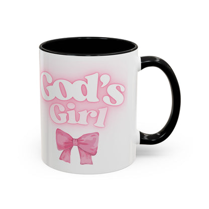 God's Girl Accent Coffee Mug - Gift for Faith, Christian, Religious Events, Inspirational Decor, Birthday, Friendship, Faith