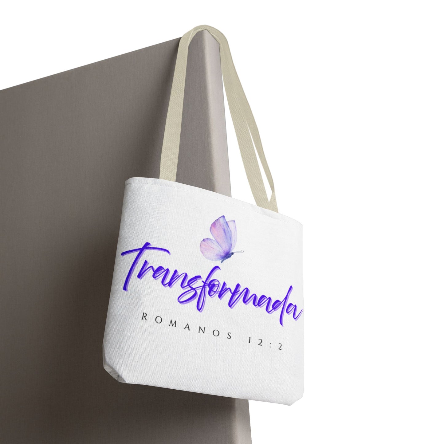 Transformada Tote Bag, Motivational Gift, Eco-Friendly Shopper, Women's Fashion, Bible Verse Accessory