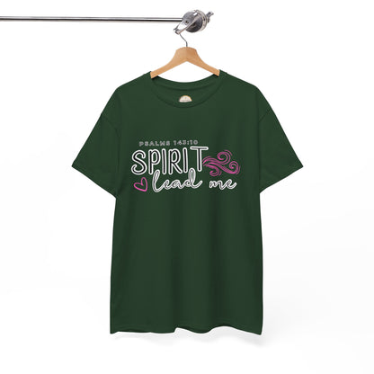 Psalms 143:10 Spirit Lead Me Unisex Heavy Cotton Tee
