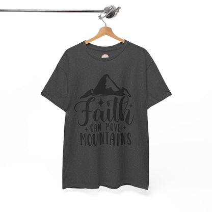 Faith Can Move Mountains - Unisex Heavy Cotton Tee