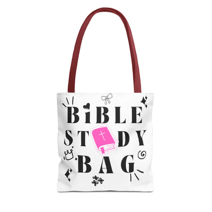 Bible Study Tote Bag - Stylish All-Over Print for Women's Spiritual Journey