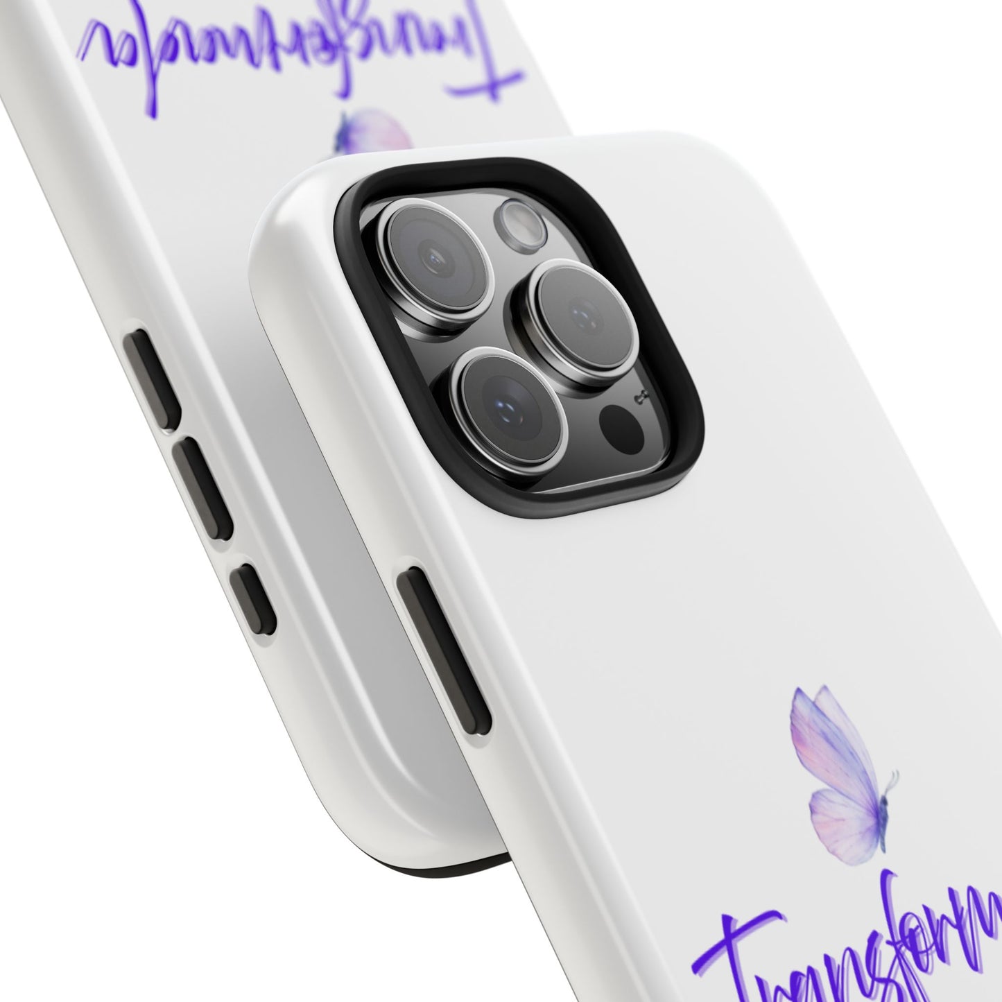 Transformada Phone Case, Inspirational Gift, Scripture Cases, Christian Accessories, Floral Design, Unique Phone Protection