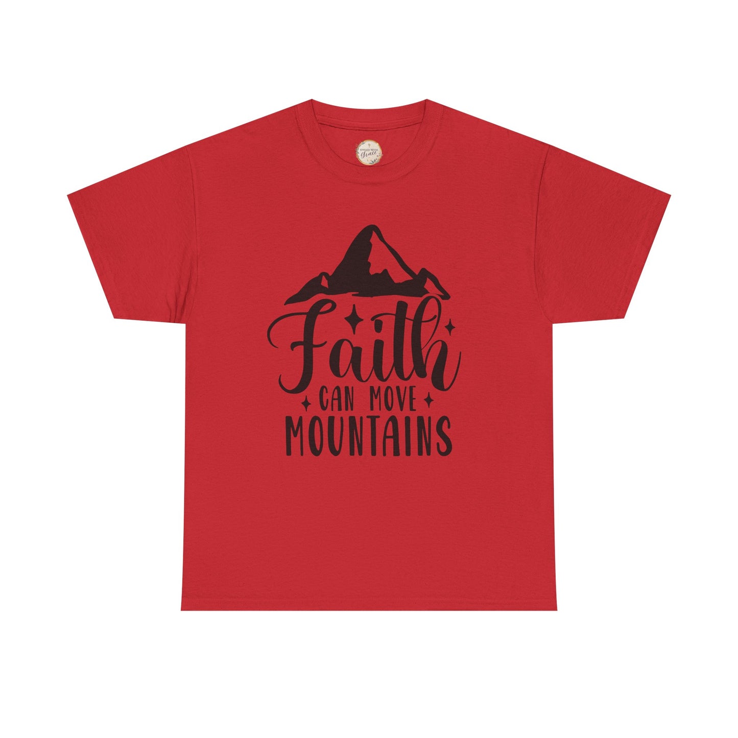 Faith Can Move Mountains - Unisex Heavy Cotton Tee