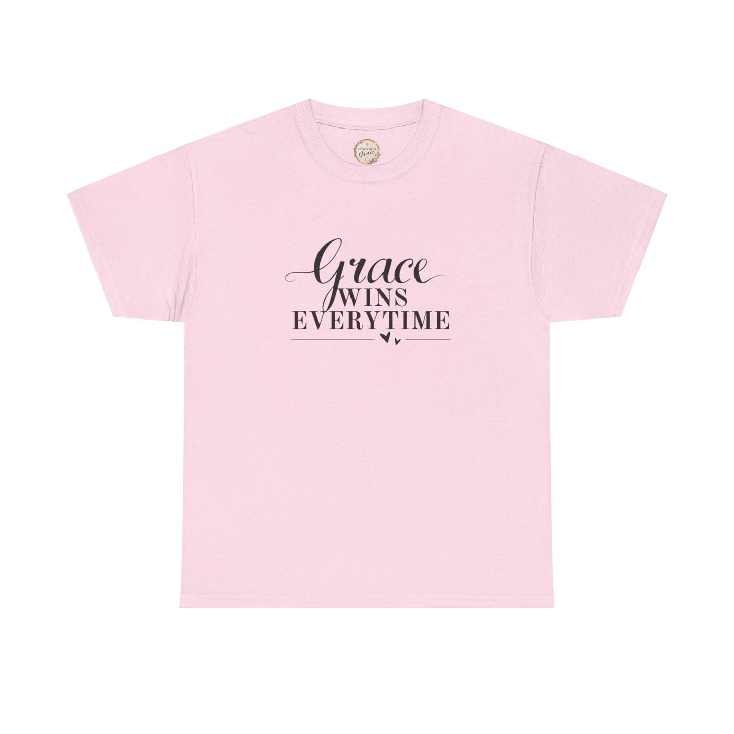 Grace Wins Every Time Tee — Inspirational Christian Graphic T-Shirt
