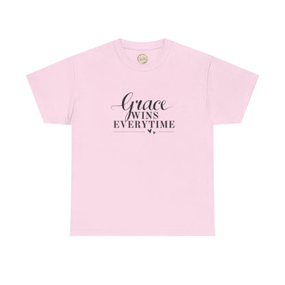 Grace Wins Every Time Tee — Inspirational Christian Graphic T-Shirt