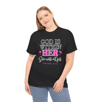 God Is Within Her Unisex Heavy Cotton Tee