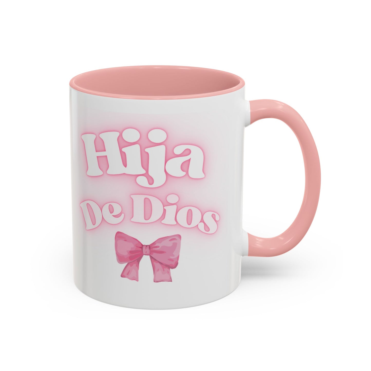 Hija De Dios Accent Coffee Mug - Perfect Gift for Moms, Inspirational Drinkware, Birthday, Faith Celebration, Unique Coffee Cup