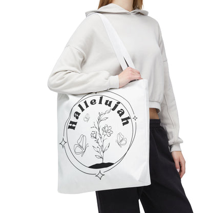 Hallelujah Tote Bag - Stylish All-Over Print for Women's Spiritual Journey