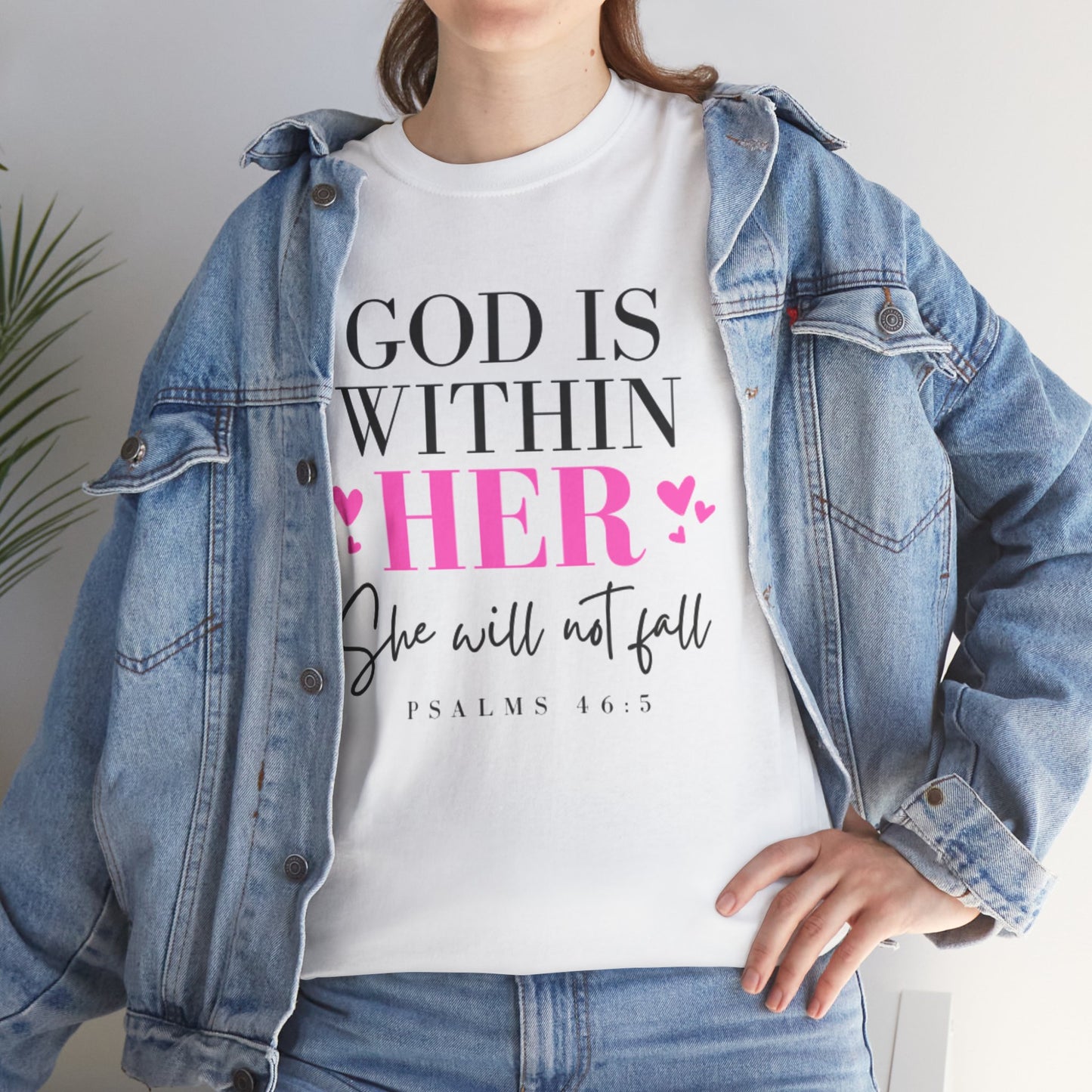 God Is Within Her Unisex Heavy Cotton Tee