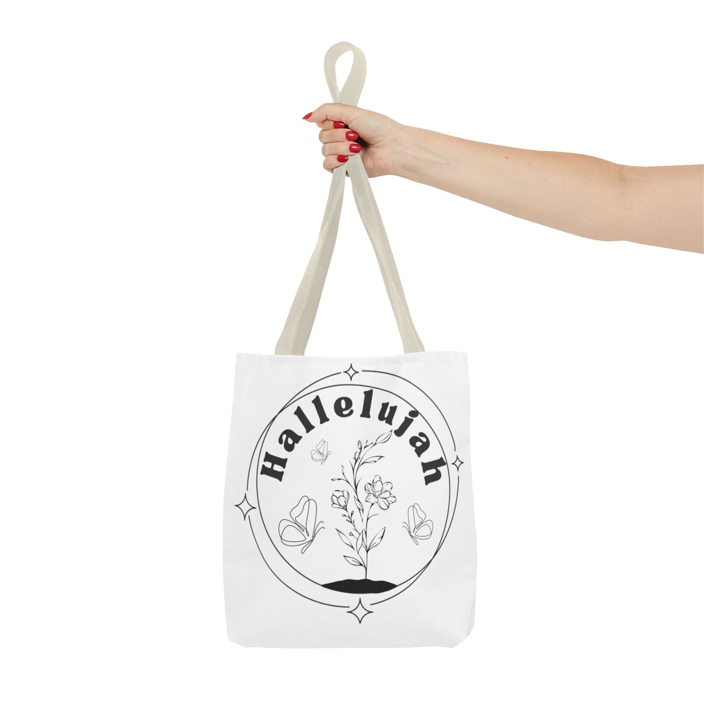 Hallelujah Tote Bag - Stylish All-Over Print for Women's Spiritual Journey