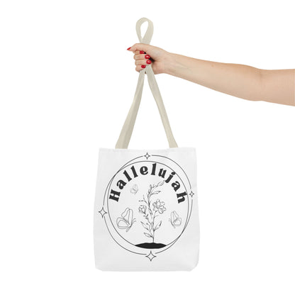 Hallelujah Tote Bag - Stylish All-Over Print for Women's Spiritual Journey