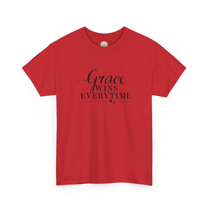 Grace Wins Every Time Tee — Inspirational Christian Graphic T-Shirt