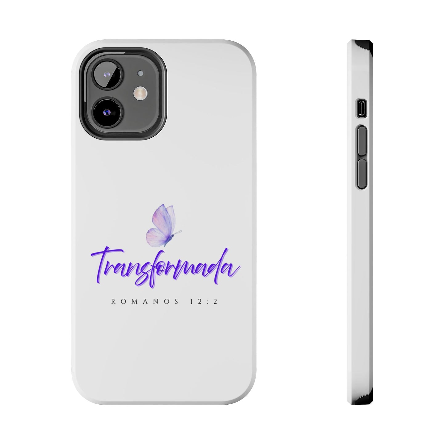 Transformada Phone Case, Inspirational Gift, Scripture Cases, Christian Accessories, Floral Design, Unique Phone Protection