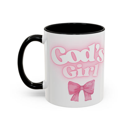 God's Girl Accent Coffee Mug - Gift for Faith, Christian, Religious Events, Inspirational Decor, Birthday, Friendship, Faith