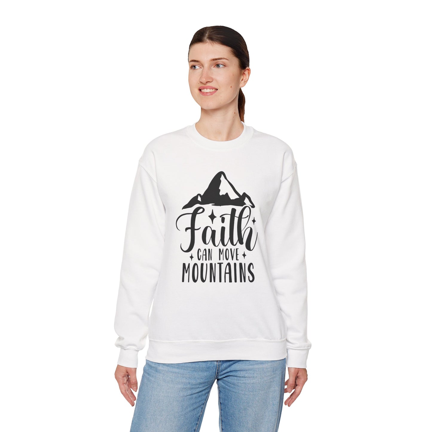 Faith Can Move Mountains Crewneck Sweatshirt