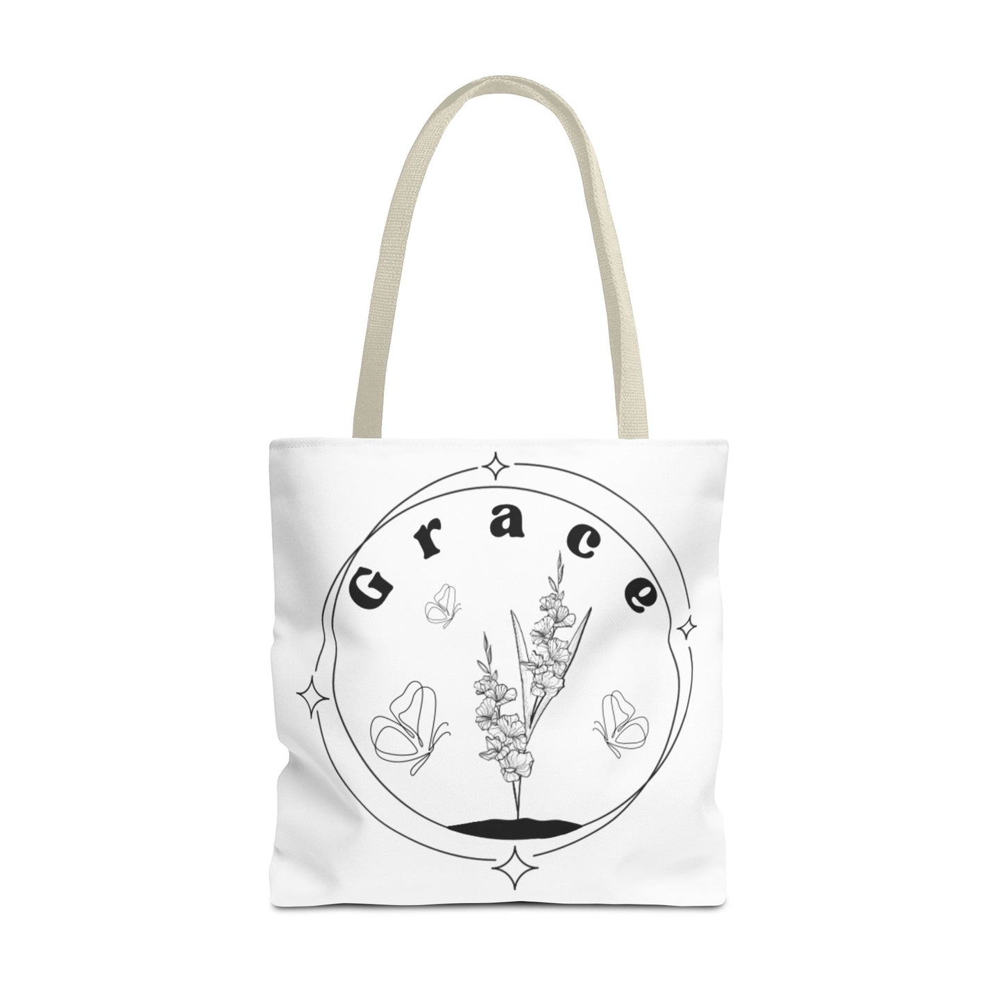 Grace Tote Bag - Stylish All-Over Print for Women's Spiritual Journey