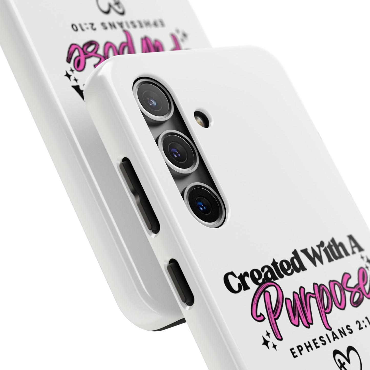 Created With A Purpose Phone Case — Ephesians 2:10 Inspirational Christian Tough Case