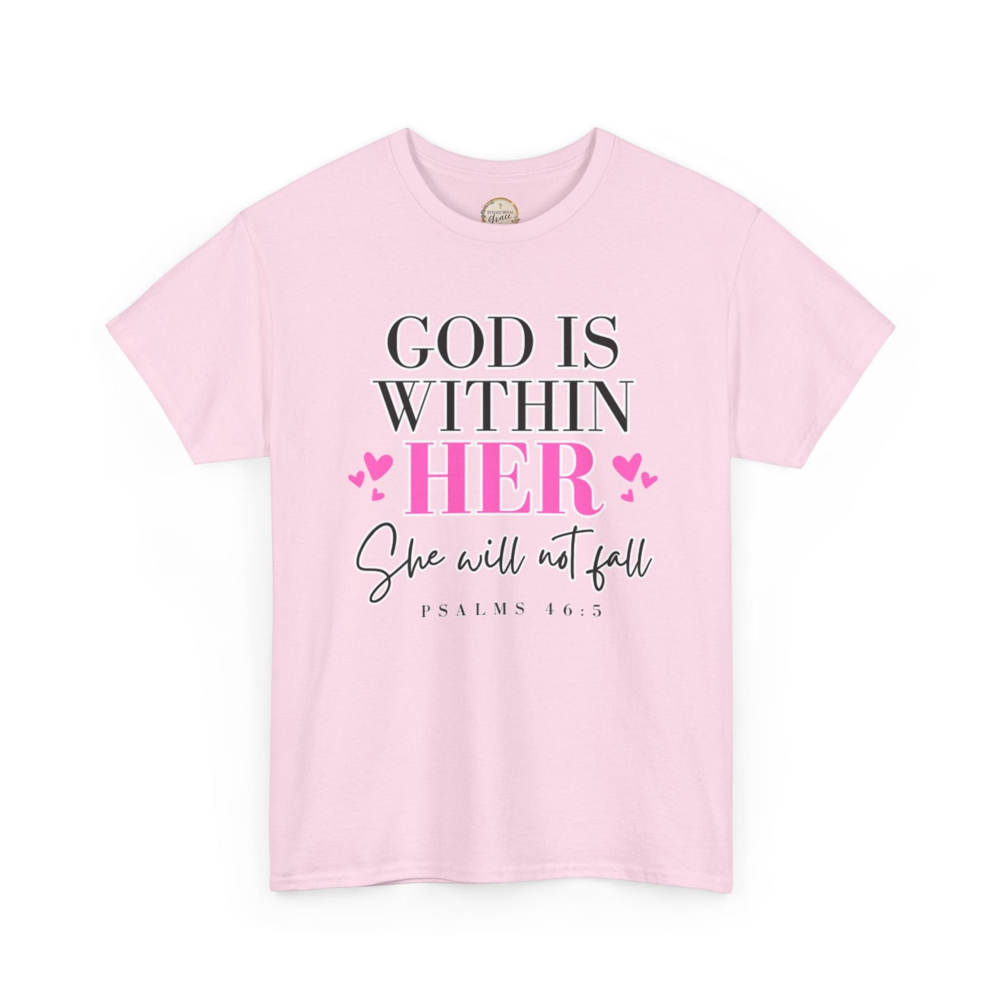 God Is Within Her Unisex Heavy Cotton Tee