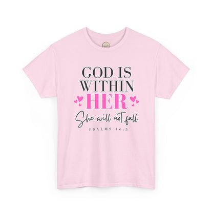 God Is Within Her Unisex Heavy Cotton Tee