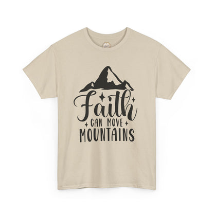 Faith Can Move Mountains - Unisex Heavy Cotton Tee