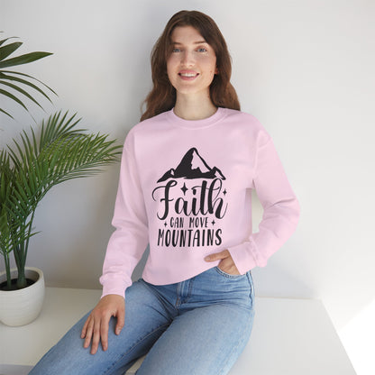 Faith Can Move Mountains Crewneck Sweatshirt