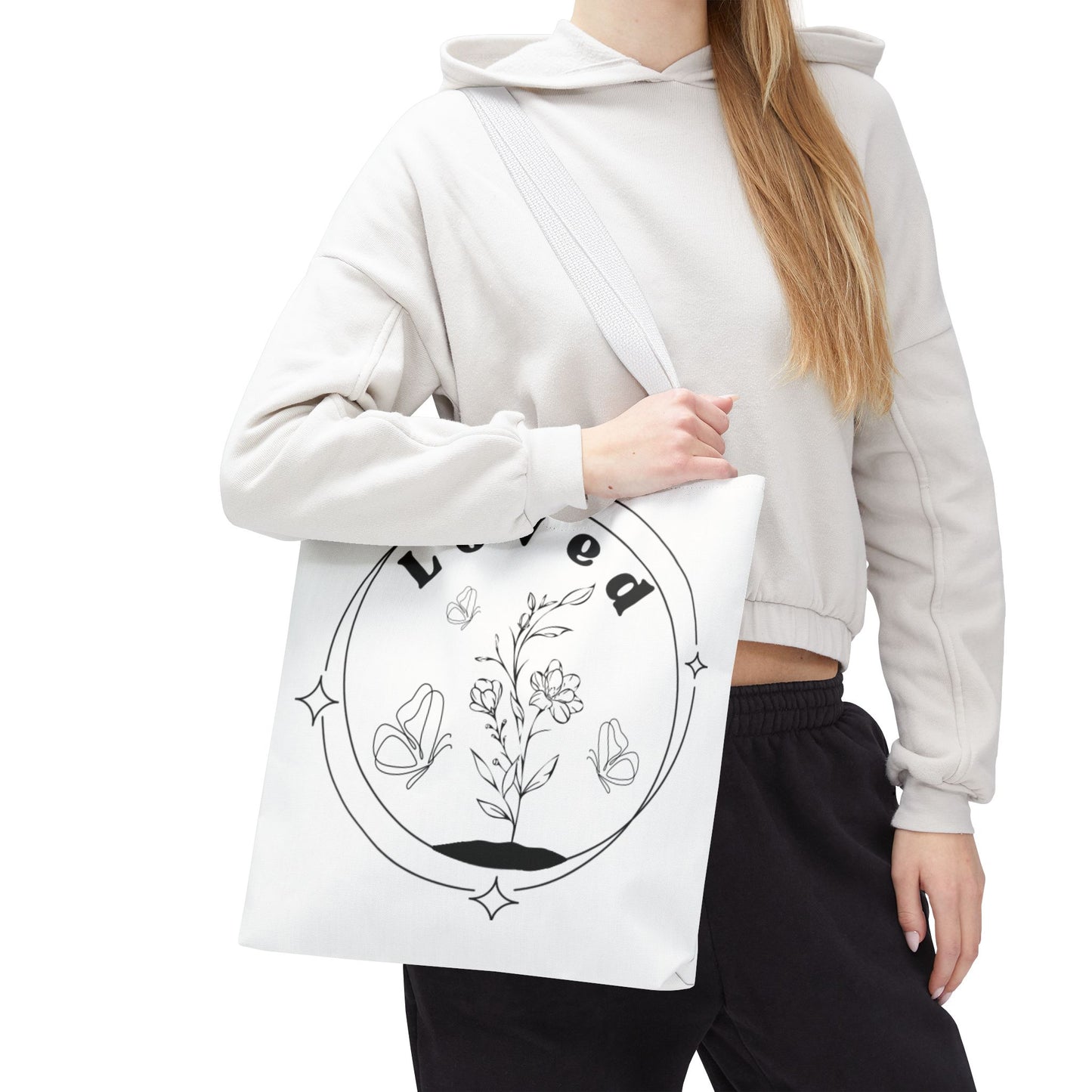 Loved Tote Bag - Stylish All-Over Print for Women's Spiritual Journey