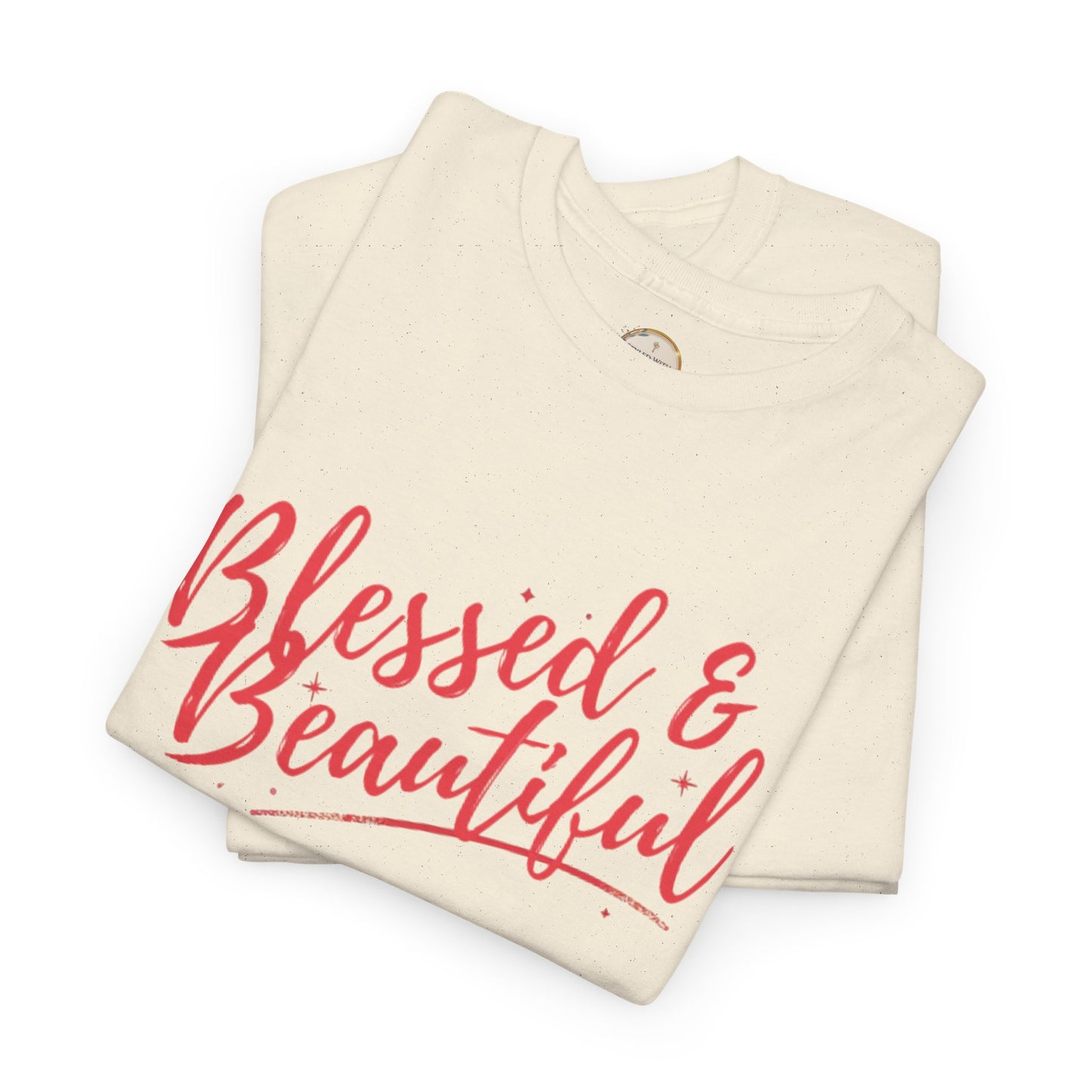 Blessed & Beautiful Unisex Heavy Cotton Tee - Inspirational Casual Wear