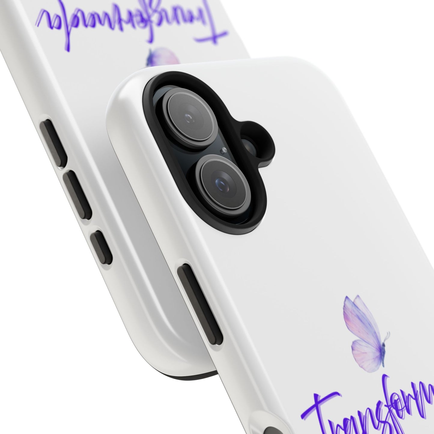 Transformada Phone Case, Inspirational Gift, Scripture Cases, Christian Accessories, Floral Design, Unique Phone Protection