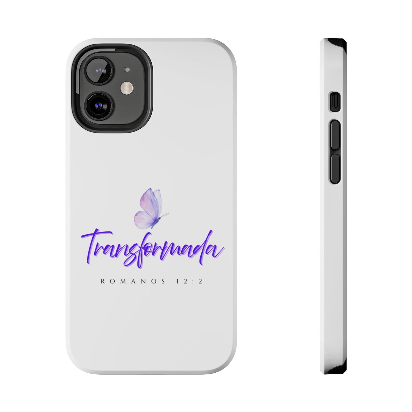 Transformada Phone Case, Inspirational Gift, Scripture Cases, Christian Accessories, Floral Design, Unique Phone Protection