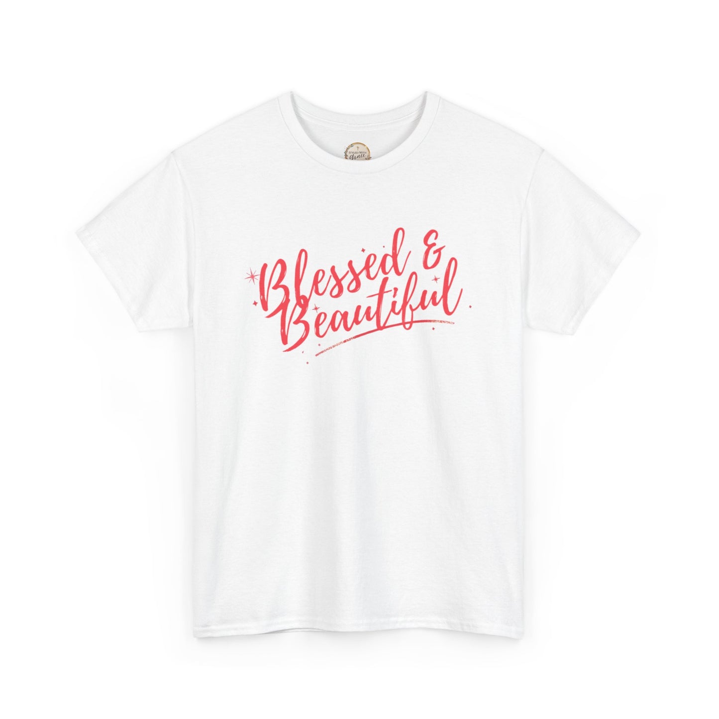 Blessed & Beautiful Unisex Heavy Cotton Tee - Inspirational Casual Wear