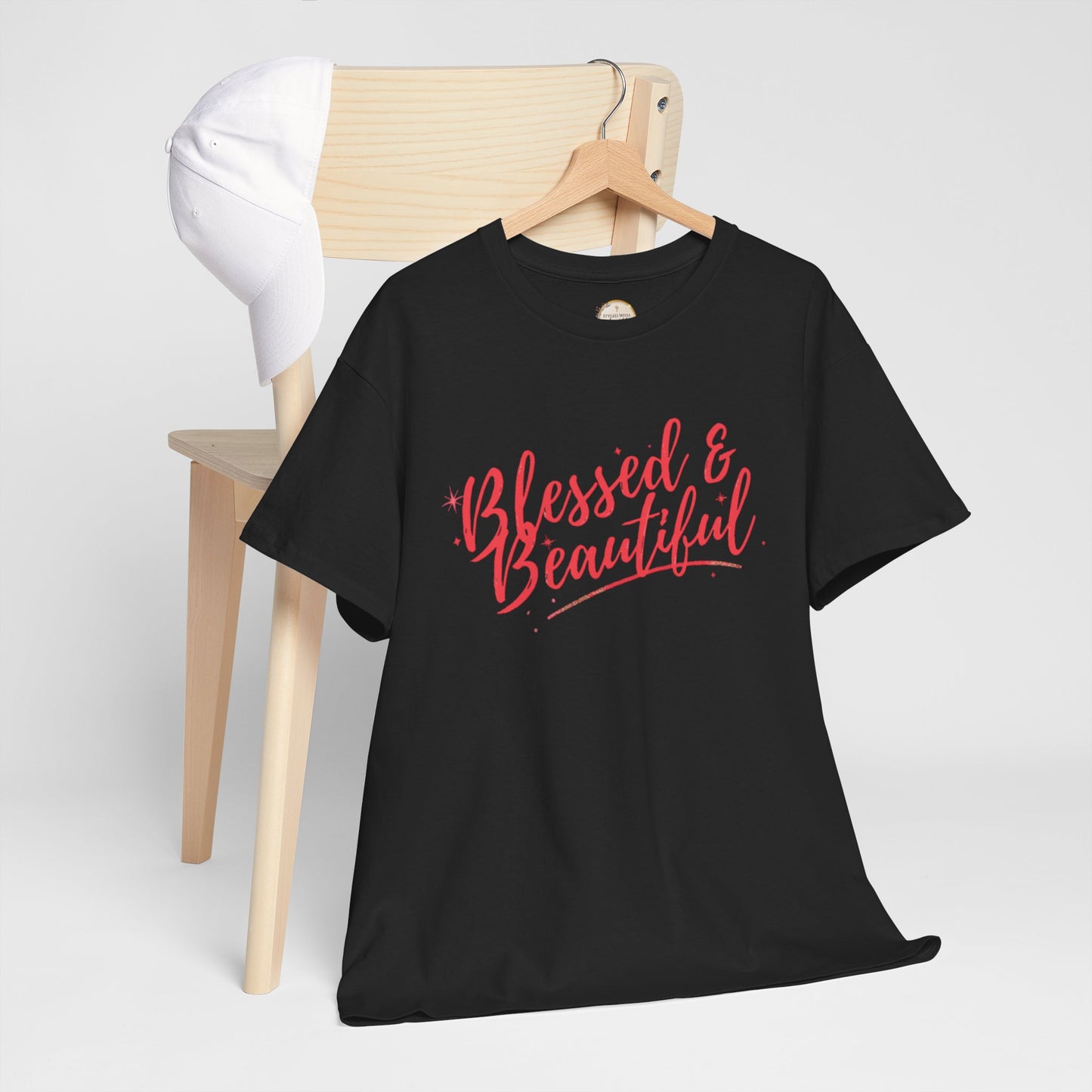Blessed & Beautiful Unisex Heavy Cotton Tee - Inspirational Casual Wear