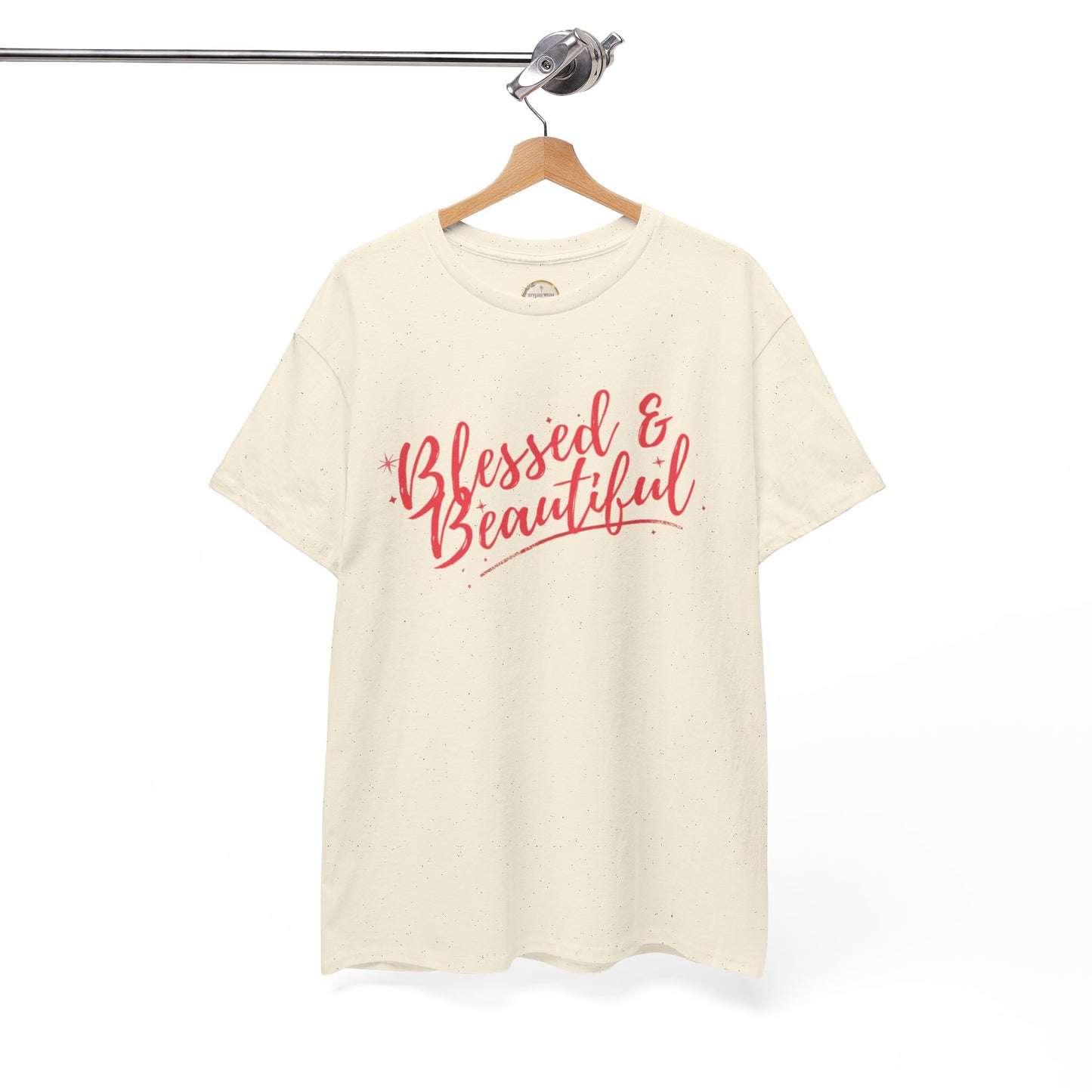Blessed & Beautiful Unisex Heavy Cotton Tee - Inspirational Casual Wear