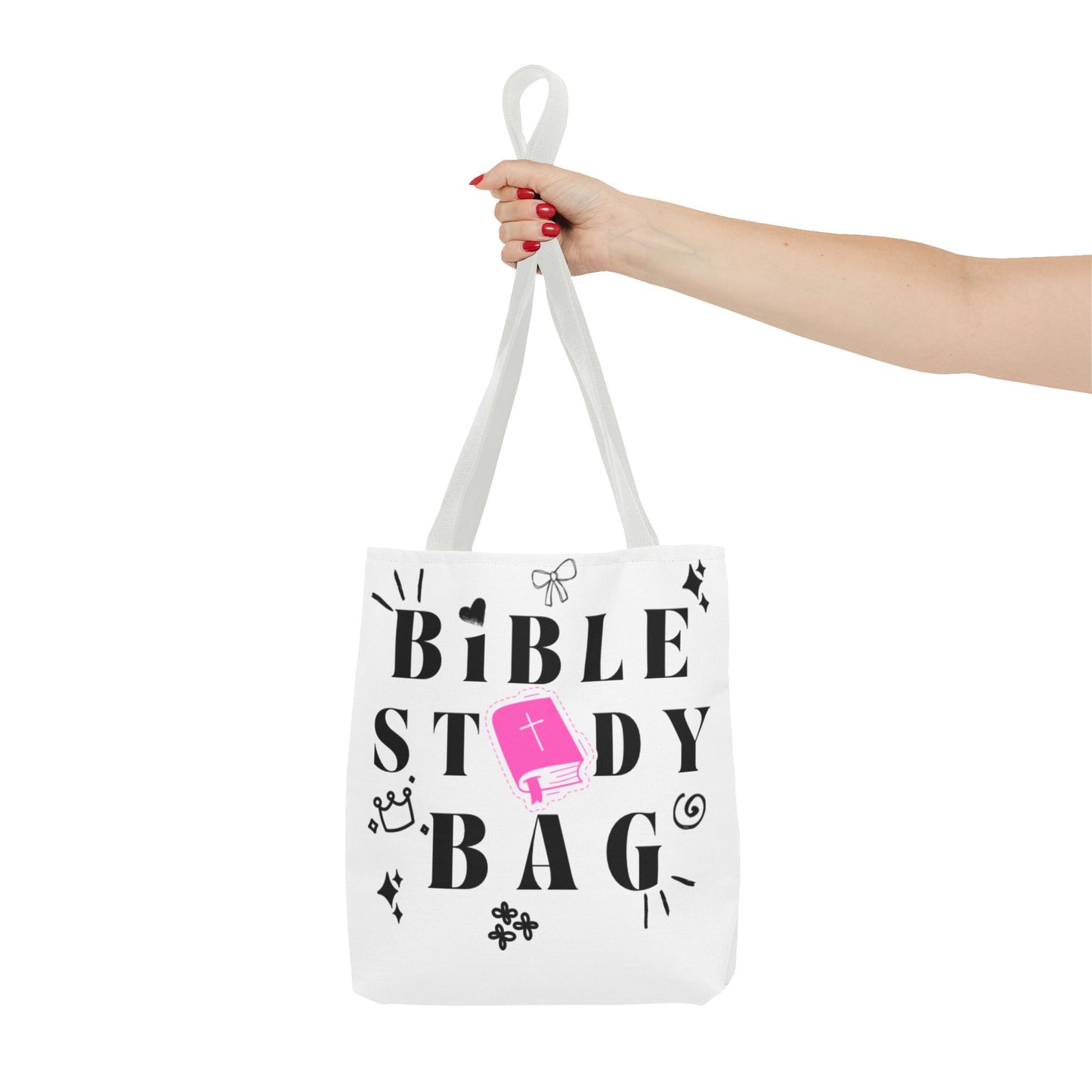 Bible Study Tote Bag - Stylish All-Over Print for Women's Spiritual Journey