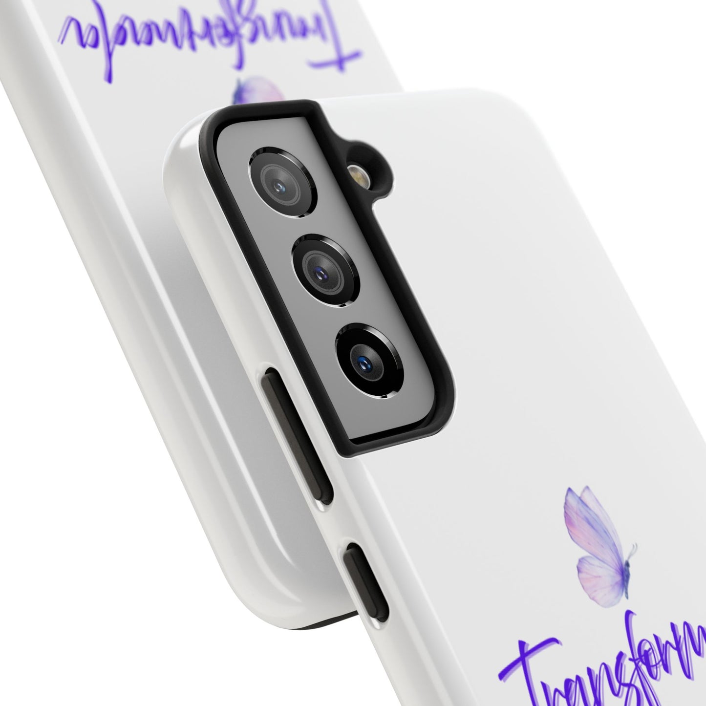 Transformada Phone Case, Inspirational Gift, Scripture Cases, Christian Accessories, Floral Design, Unique Phone Protection