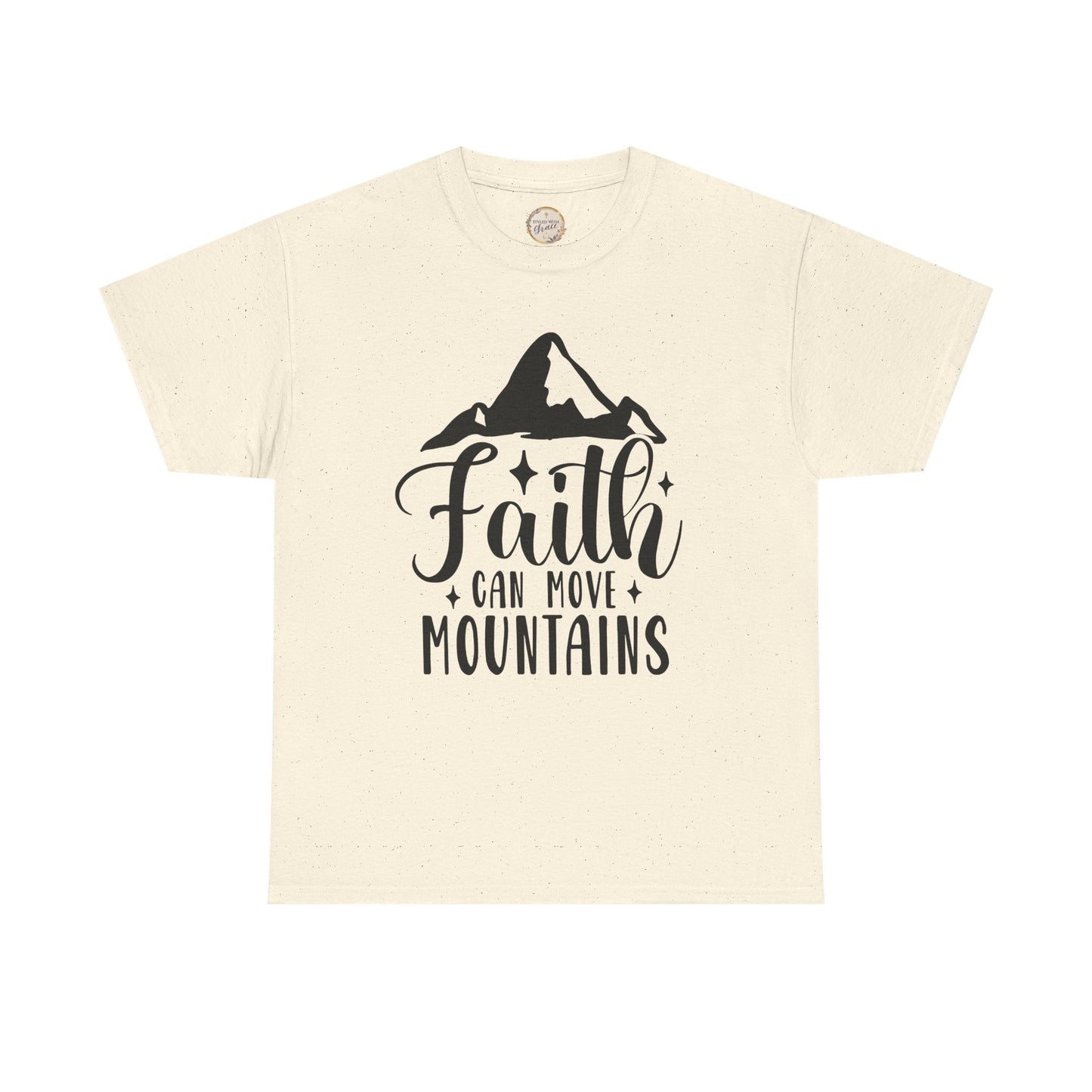 Faith Can Move Mountains - Unisex Heavy Cotton Tee