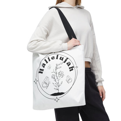 Hallelujah Tote Bag - Stylish All-Over Print for Women's Spiritual Journey