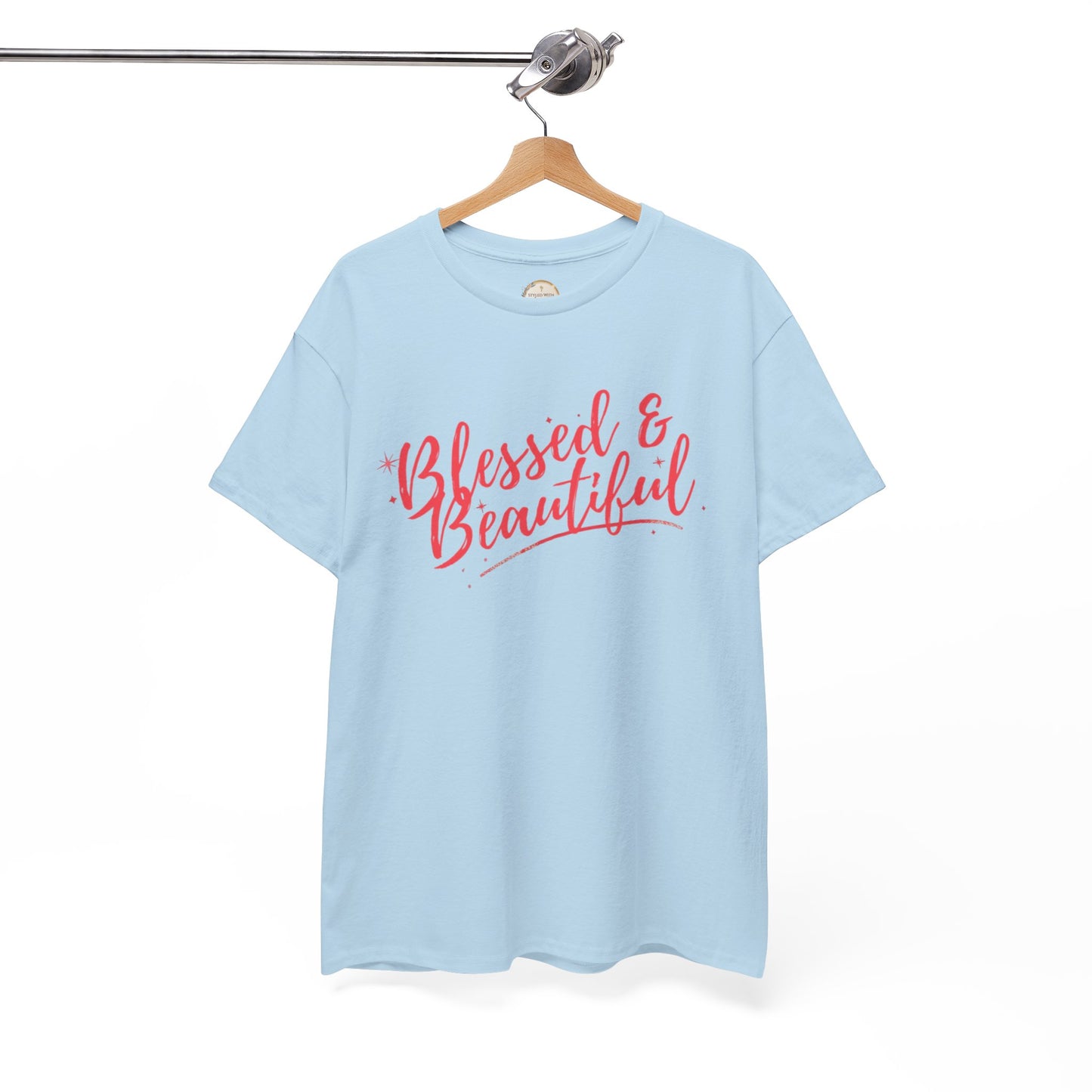 Blessed & Beautiful Unisex Heavy Cotton Tee - Inspirational Casual Wear