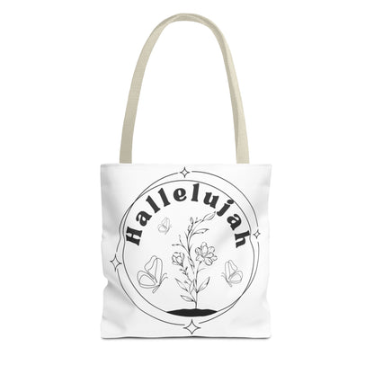 Hallelujah Tote Bag - Stylish All-Over Print for Women's Spiritual Journey