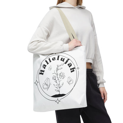 Hallelujah Tote Bag - Stylish All-Over Print for Women's Spiritual Journey