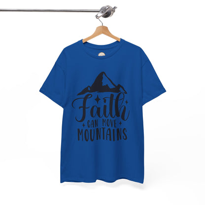 Faith Can Move Mountains - Unisex Heavy Cotton Tee