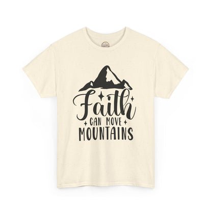 Faith Can Move Mountains - Unisex Heavy Cotton Tee