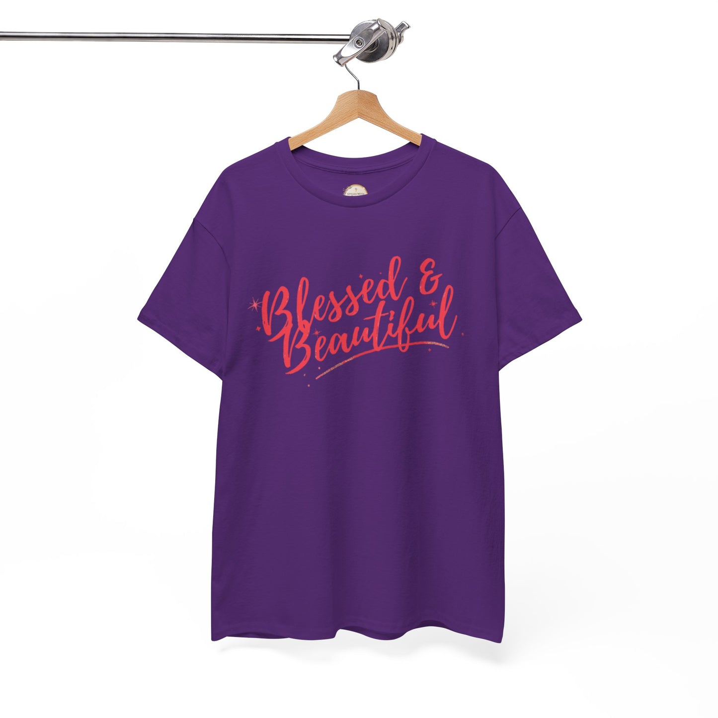 Blessed & Beautiful Unisex Heavy Cotton Tee - Inspirational Casual Wear