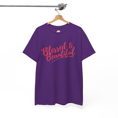 Blessed & Beautiful Unisex Heavy Cotton Tee - Inspirational Casual Wear