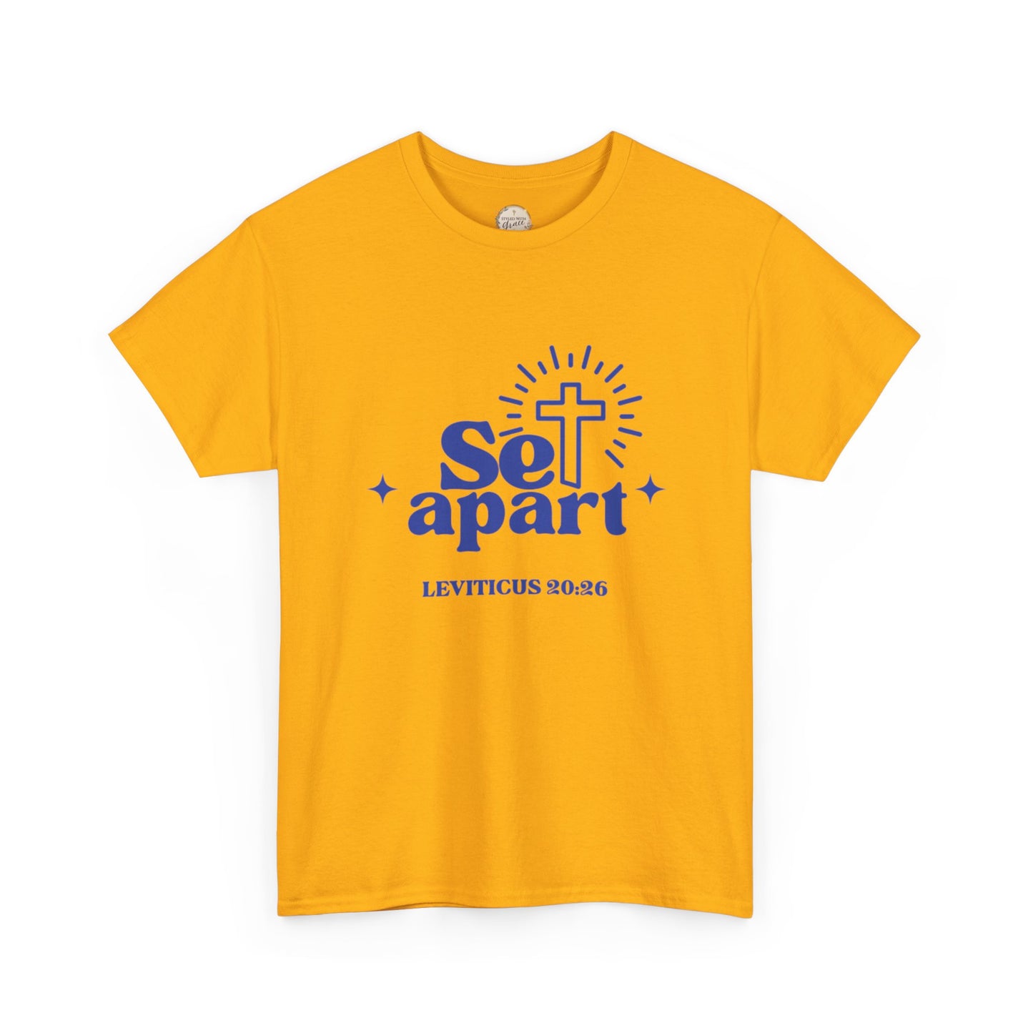 Set Apart Unisex Heavy Cotton Tee, Christian Gift Shirt, Religious Apparel, Faith-Based Clothing, Inspirational T-Shirt