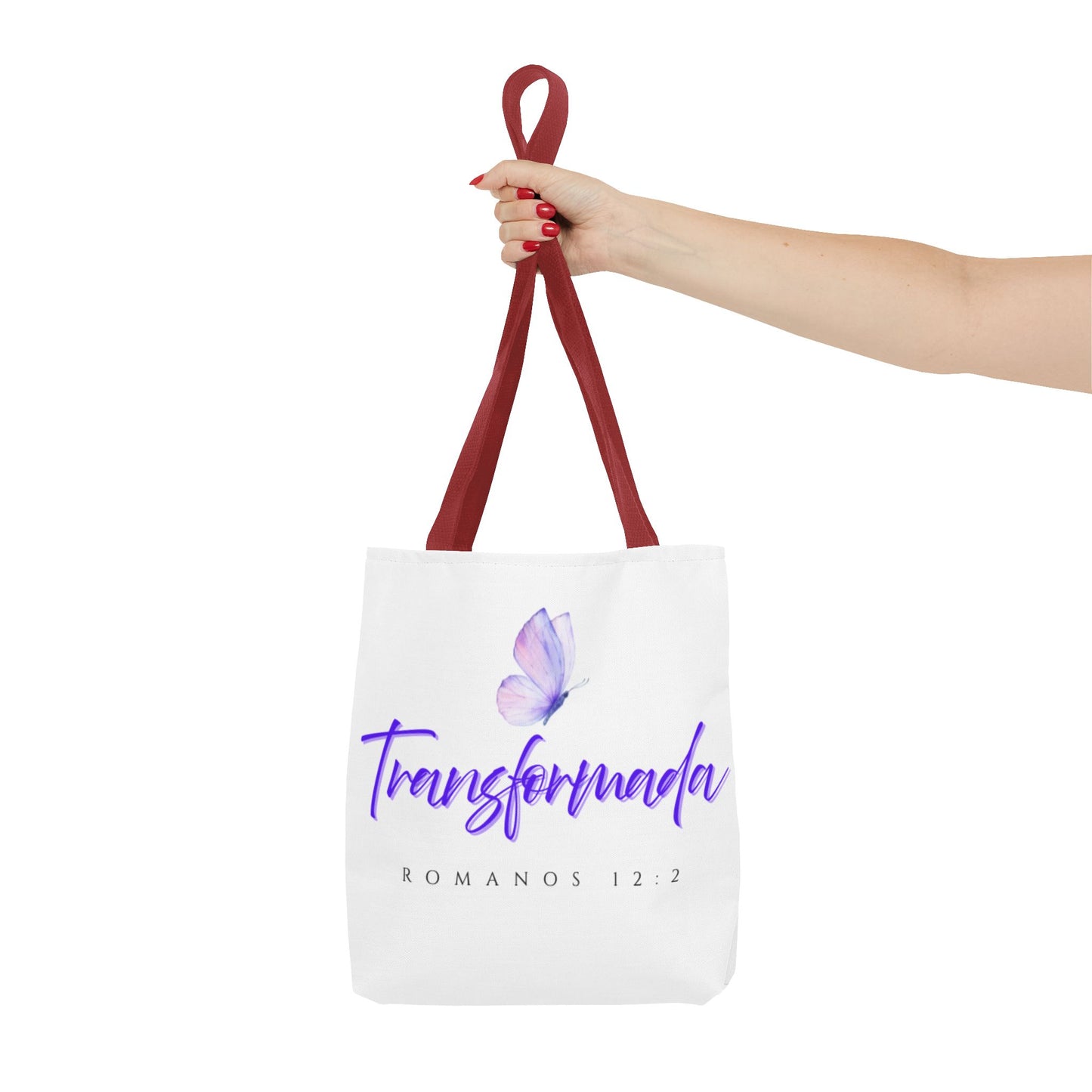 Transformada Tote Bag, Motivational Gift, Eco-Friendly Shopper, Women's Fashion, Bible Verse Accessory