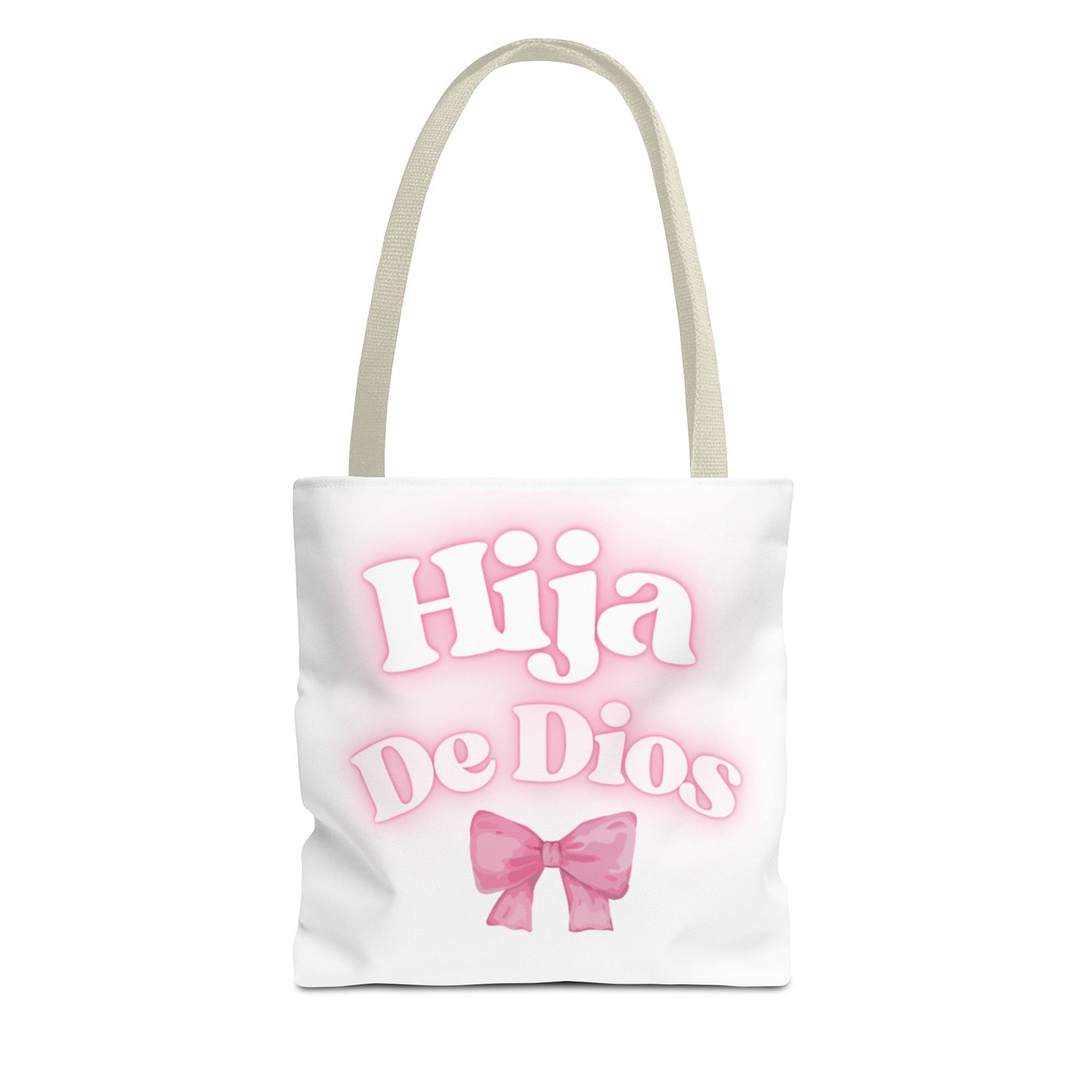 Hija De Dios Chic Tote Bag, Stylish Grocery Bag, Gifts for Mom, Birthday Tote, Inspirational Gift Bag