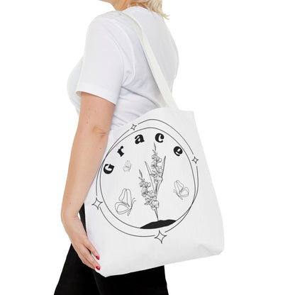 Grace Tote Bag - Stylish All-Over Print for Women's Spiritual Journey
